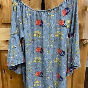 Be Jeweled Gray Top XL